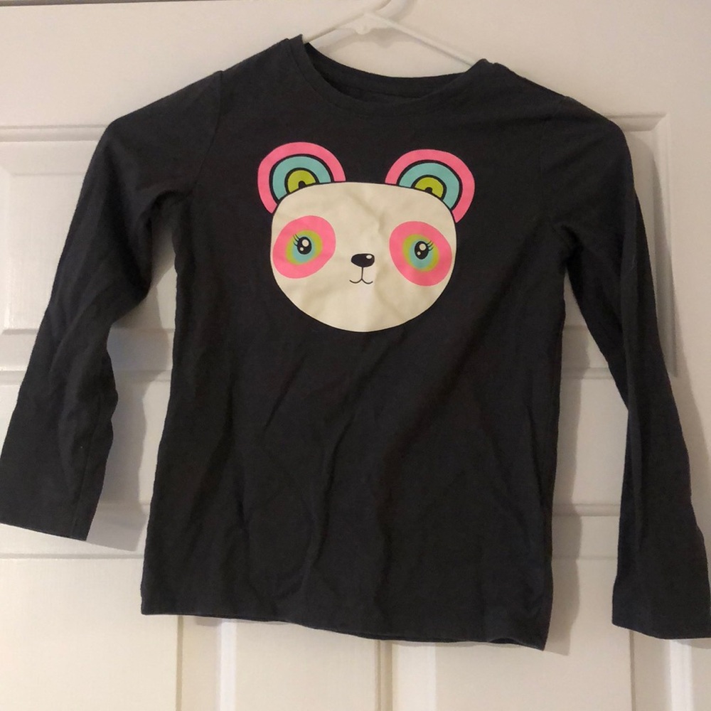 Pink & teal bear top